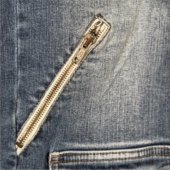 Vintage Y2K Bebe Maxi Cargo Jeans Womens Small Blue Stretch Denim Grunge Pockets - Picture 2 of 15